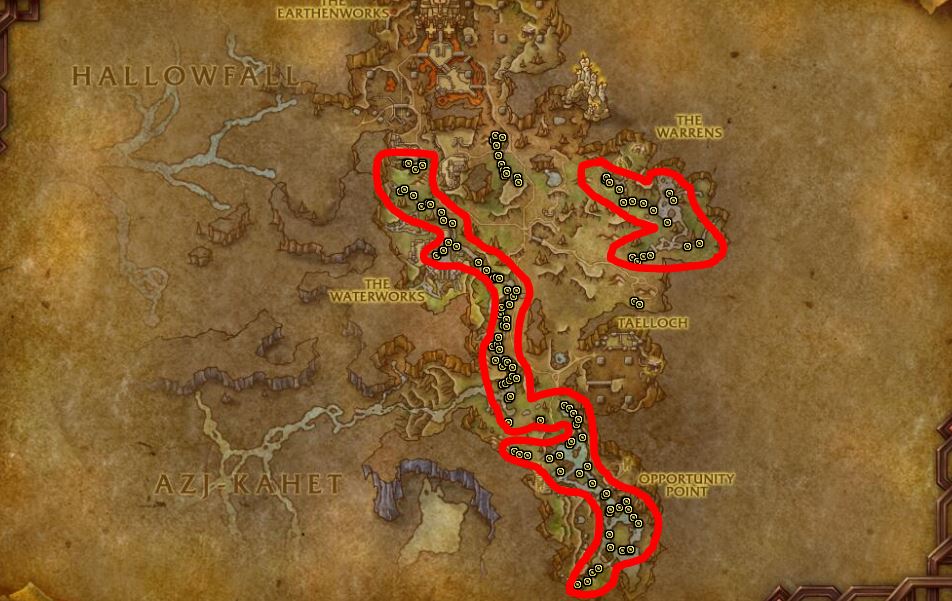 Roaring Anglerseeker Route